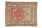 2.5x3 Vintage Distressed Oushak Square Rug
