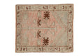 2.5x3 Vintage Distressed Oushak Square Rug