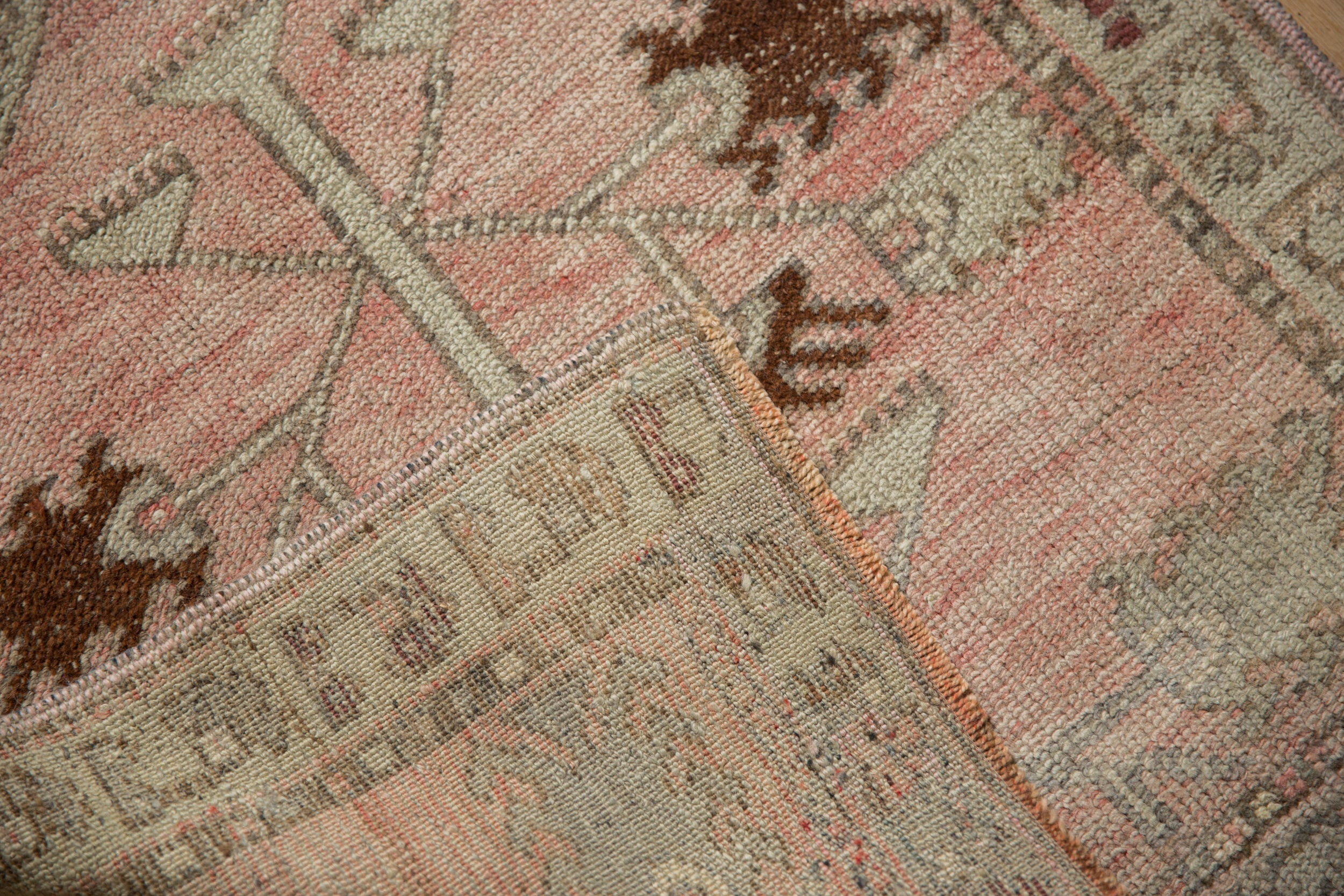 2.5x3 Vintage Distressed Oushak Square Rug