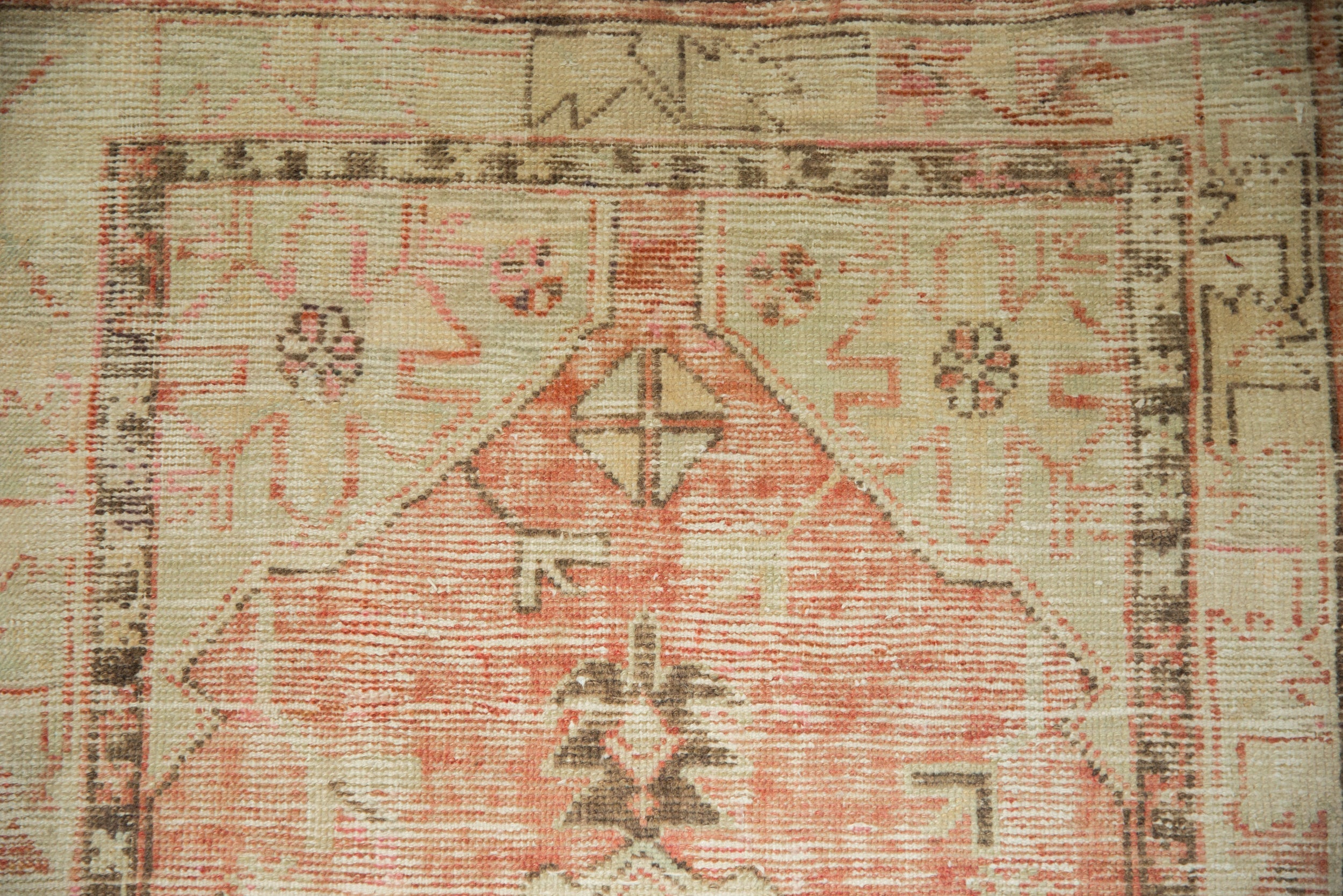2.5x5 Vintage Distressed Oushak Rug Runner