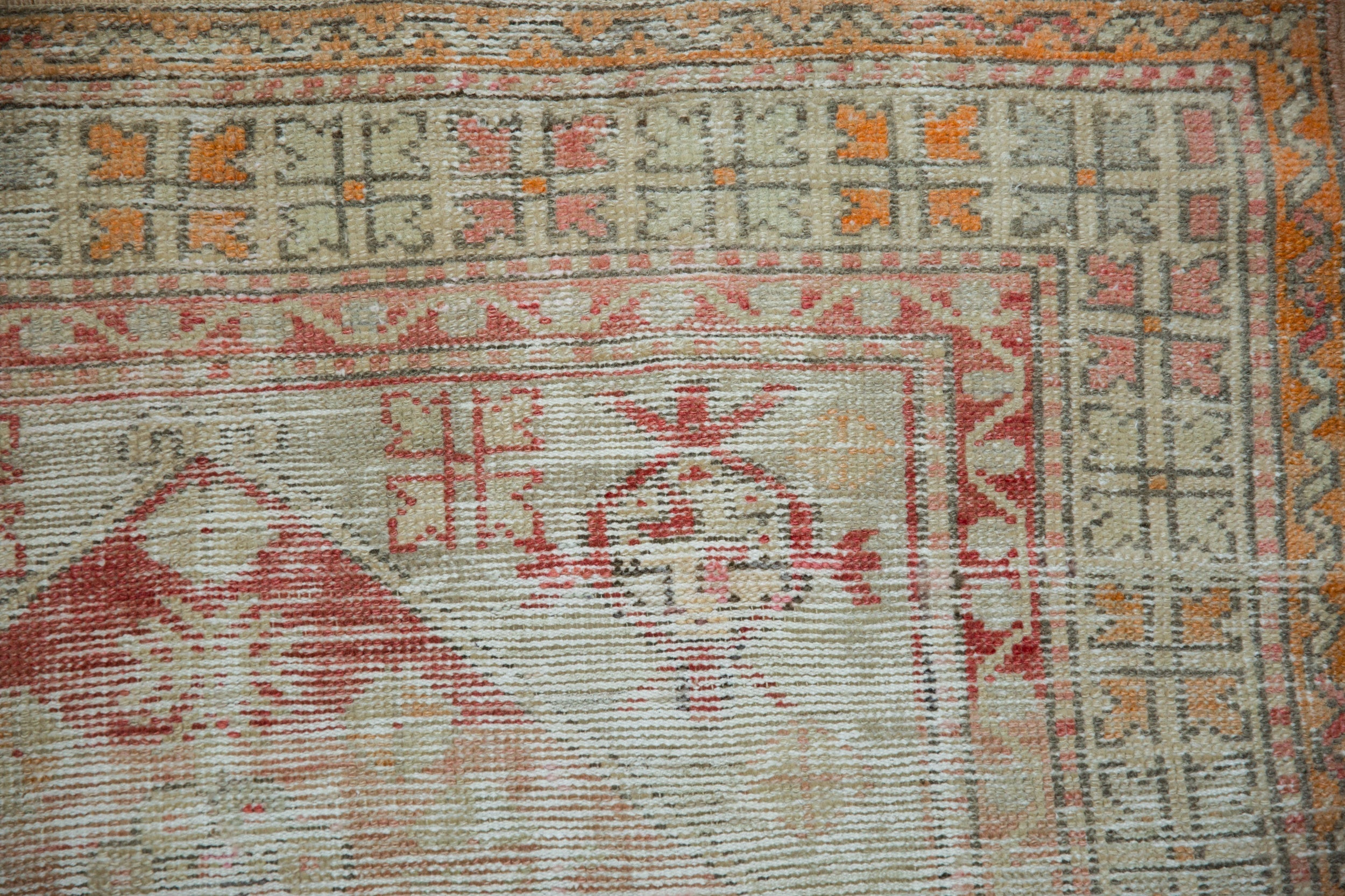 3x4 Vintage Distressed Oushak Square Rug
