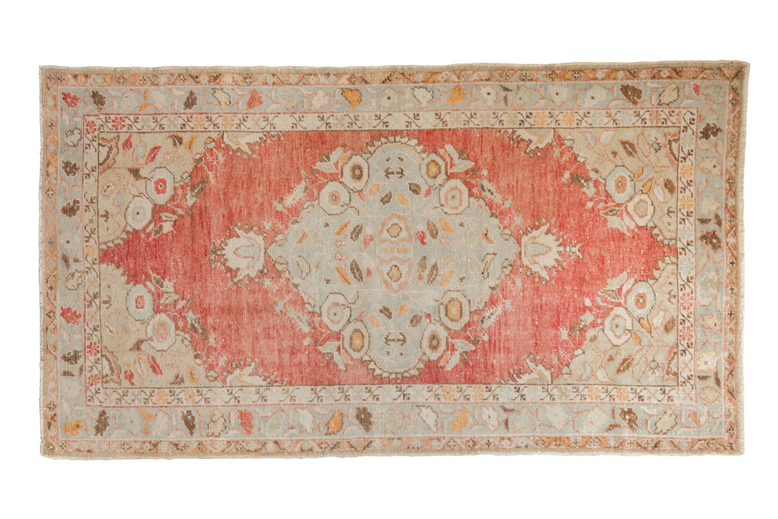 3.5x6 Vintage Distressed Oushak Rug