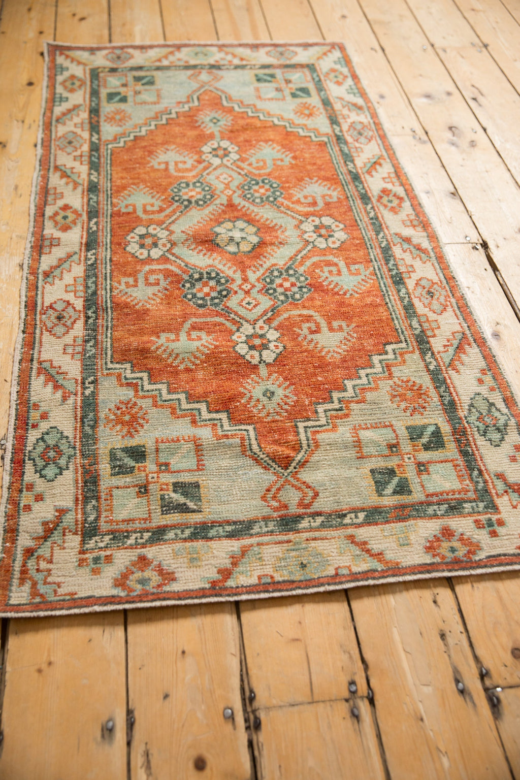 2.5x5 Vintage Distressed Oushak Rug Runner