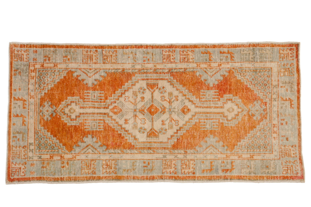 2.5x5.5 Vintage Distressed Oushak Rug Runner