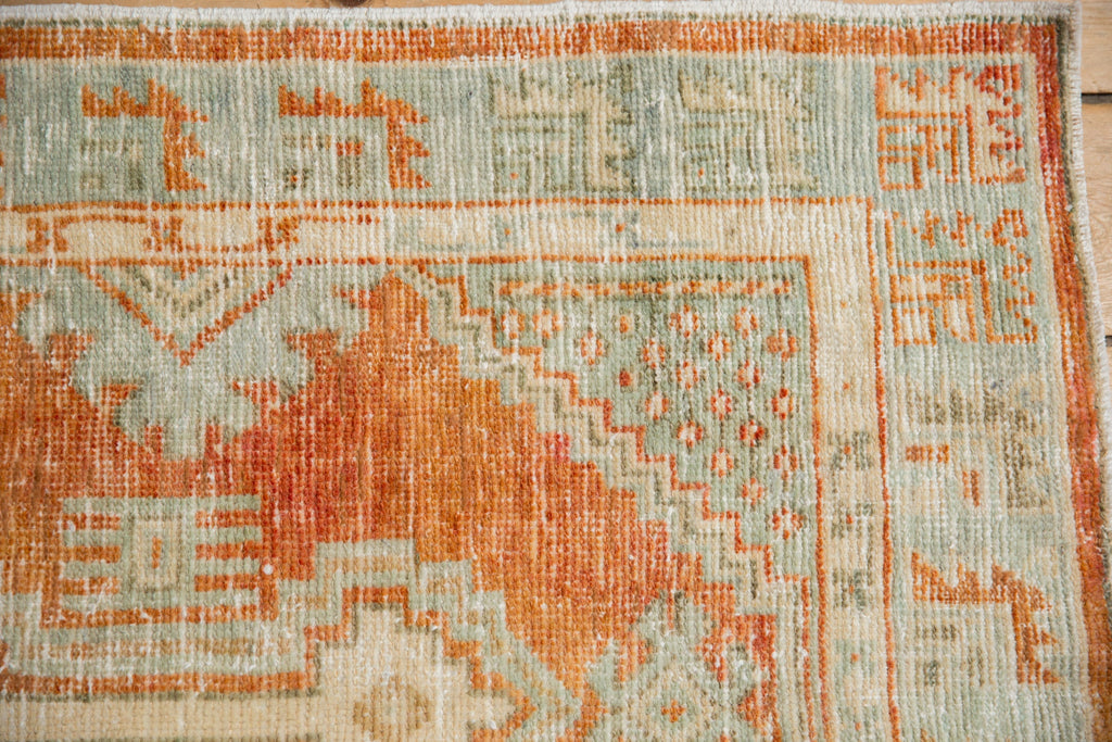 2.5x5.5 Vintage Distressed Oushak Rug Runner