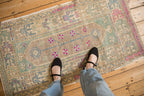 2.5x4.5 Vintage Distressed Oushak Rug