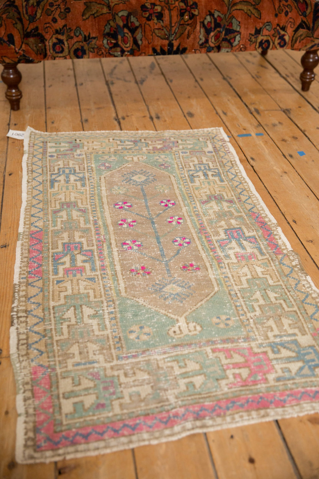 2.5x4.5 Vintage Distressed Oushak Rug
