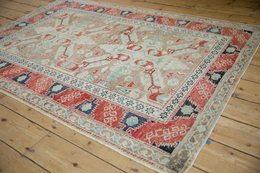 4x5.5 Vintage Distressed Anatolian Rug