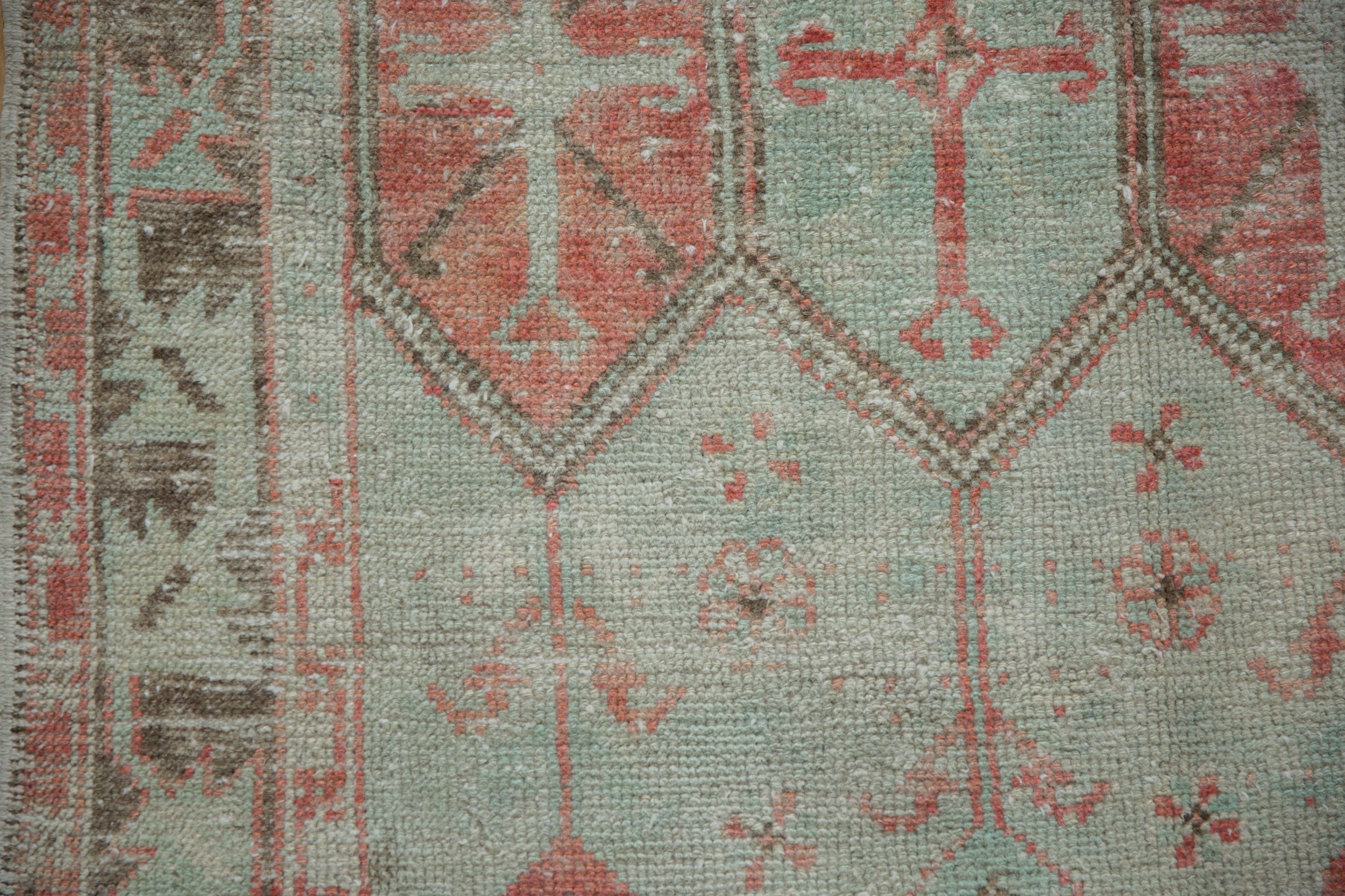 2.5x5 Vintage Distressed Oushak Rug Runner