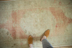 3.5x7 Vintage Distressed Oushak Rug Runner