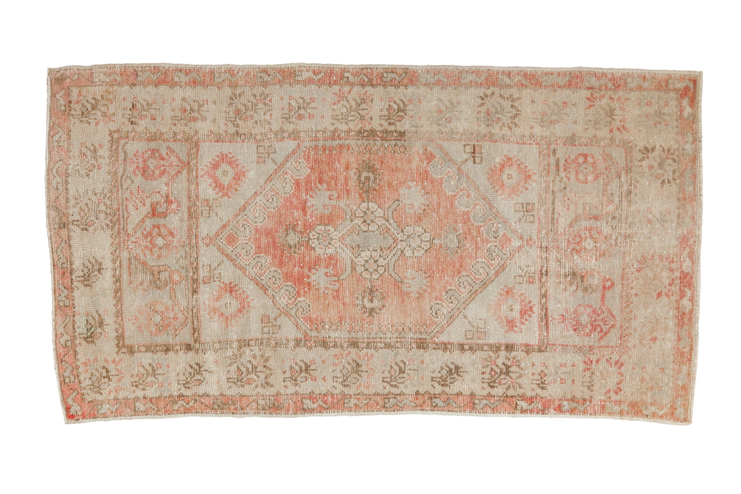 2.5x5 Vintage Distressed Oushak Rug Runner