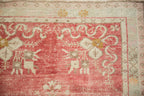 2.5x5.5 Vintage Distressed Oushak Rug Runner