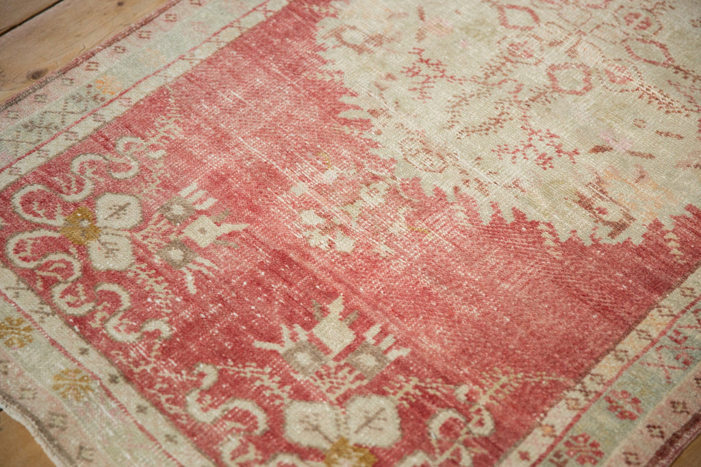 2.5x5.5 Vintage Distressed Oushak Rug Runner