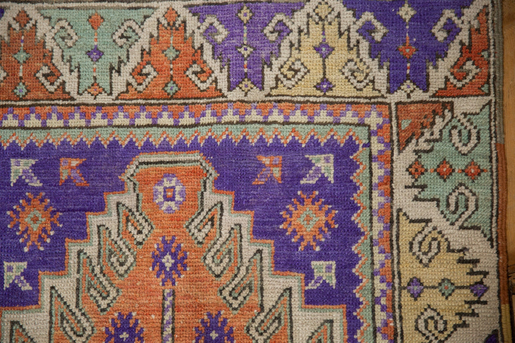 2.5x4 Vintage Distressed Oushak Rug