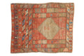 2.5x3 Vintage Distressed Oushak Square Rug