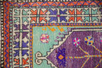 2.5x5 Vintage Distressed Oushak Rug Runner