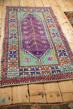 2.5x5 Vintage Distressed Oushak Rug Runner