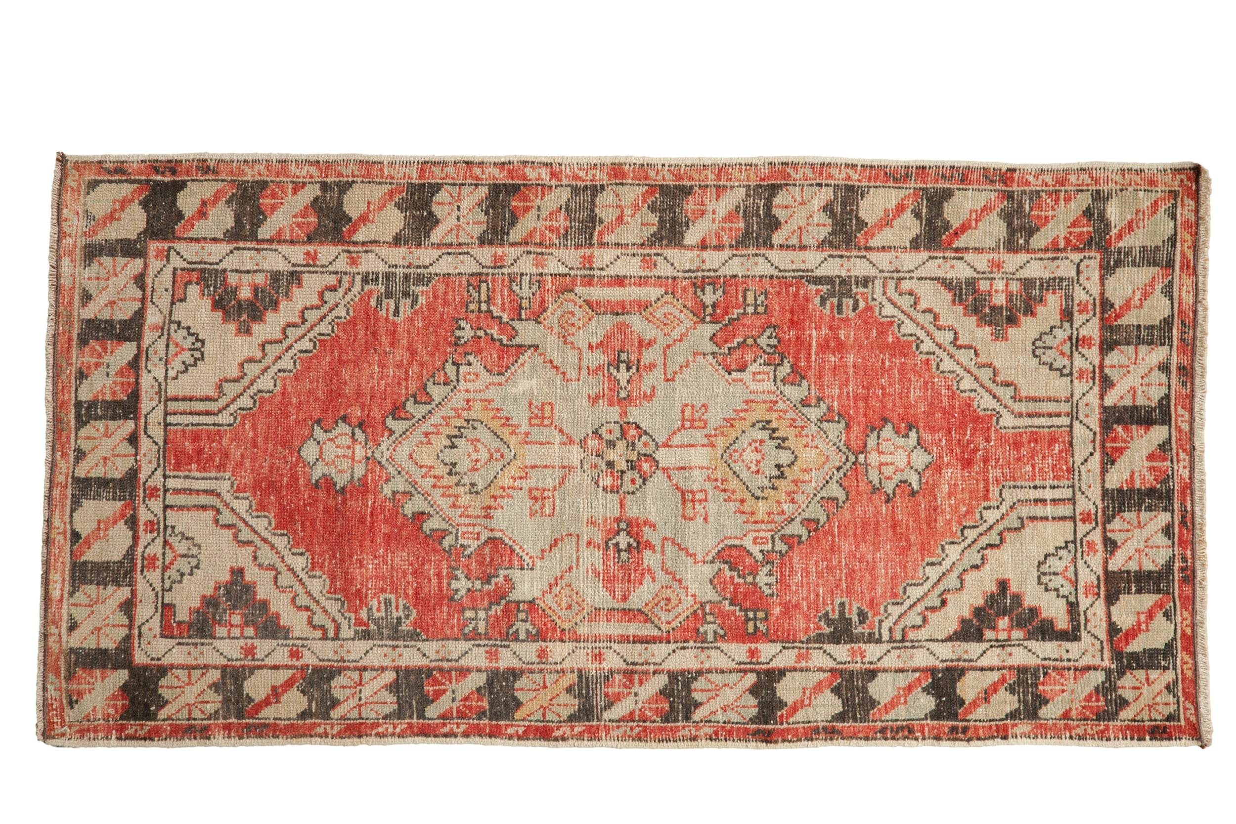 2.5x5.5 Vintage Distressed Oushak Rug Runner