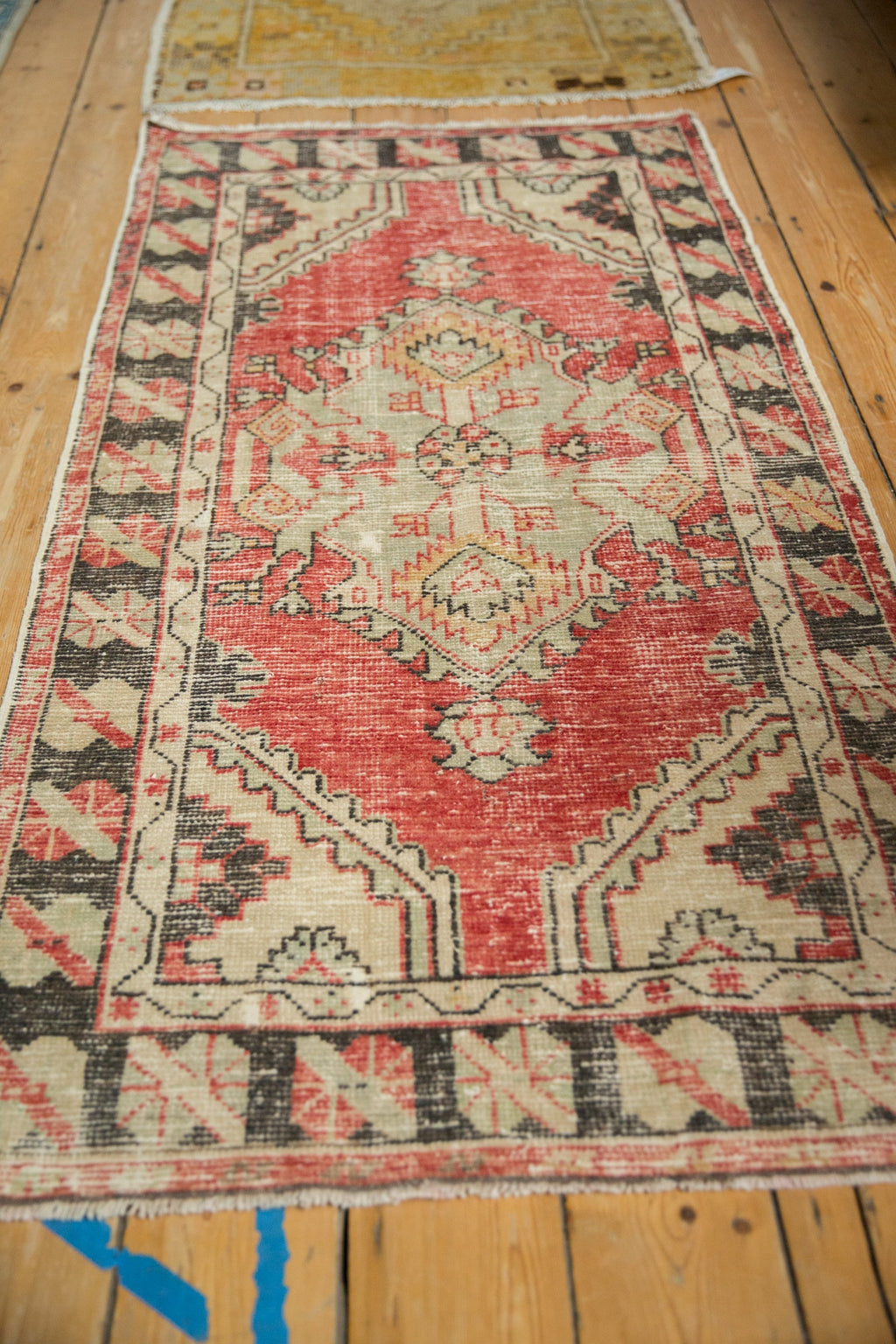 2.5x5.5 Vintage Distressed Oushak Rug Runner