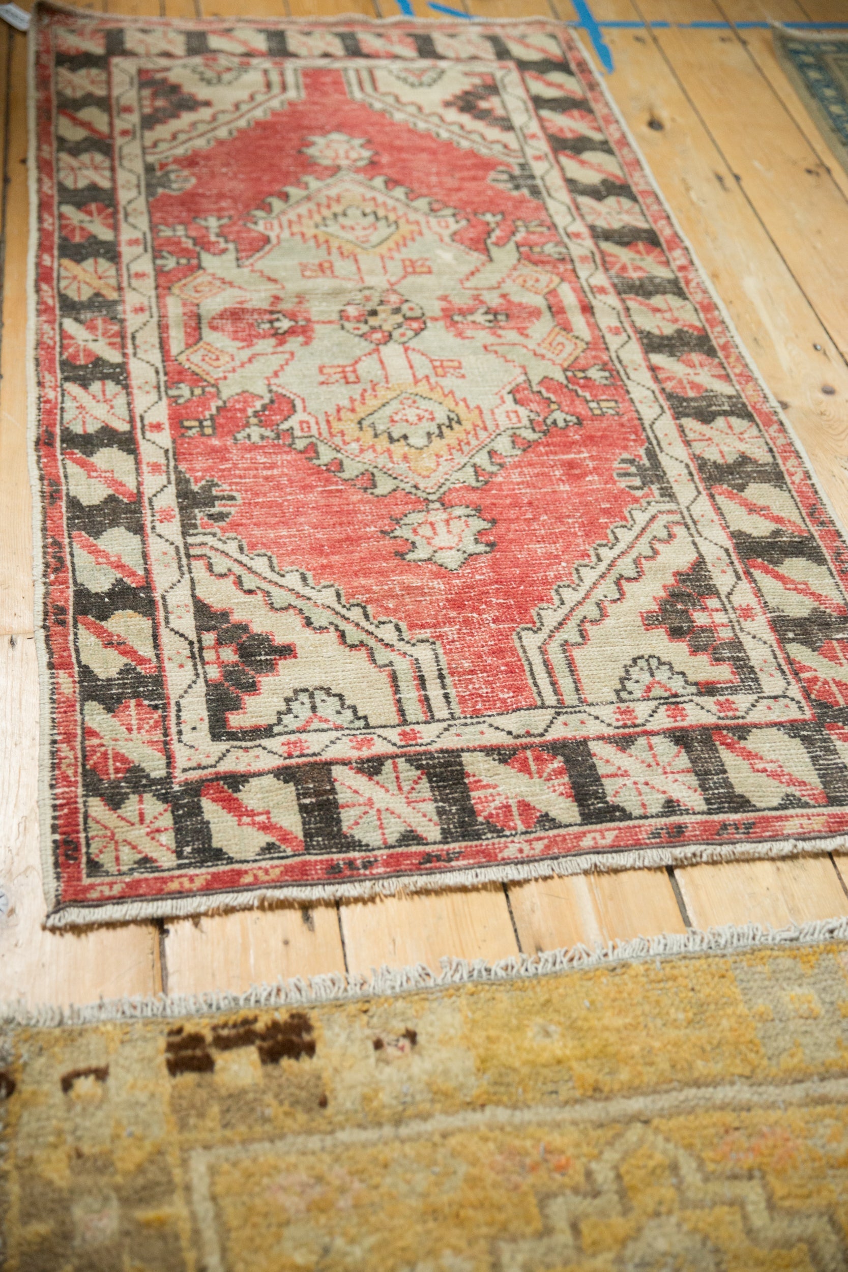 2.5x5.5 Vintage Distressed Oushak Rug Runner