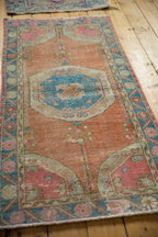 2.5x5 Vintage Distressed Oushak Rug Runner