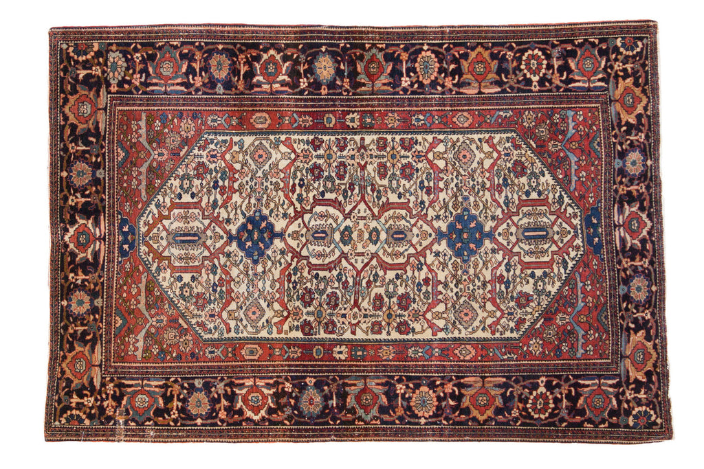 3x5 Antique Fine Farahan Sarouk Rug