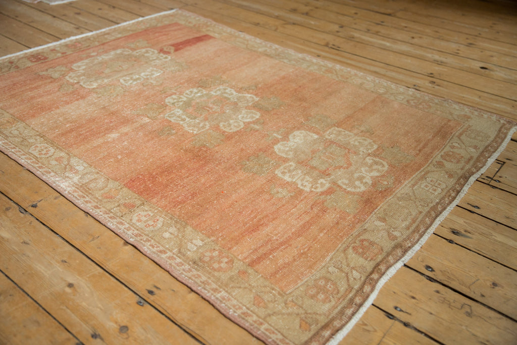 4x5.5 Vintage Distressed Oushak Rug