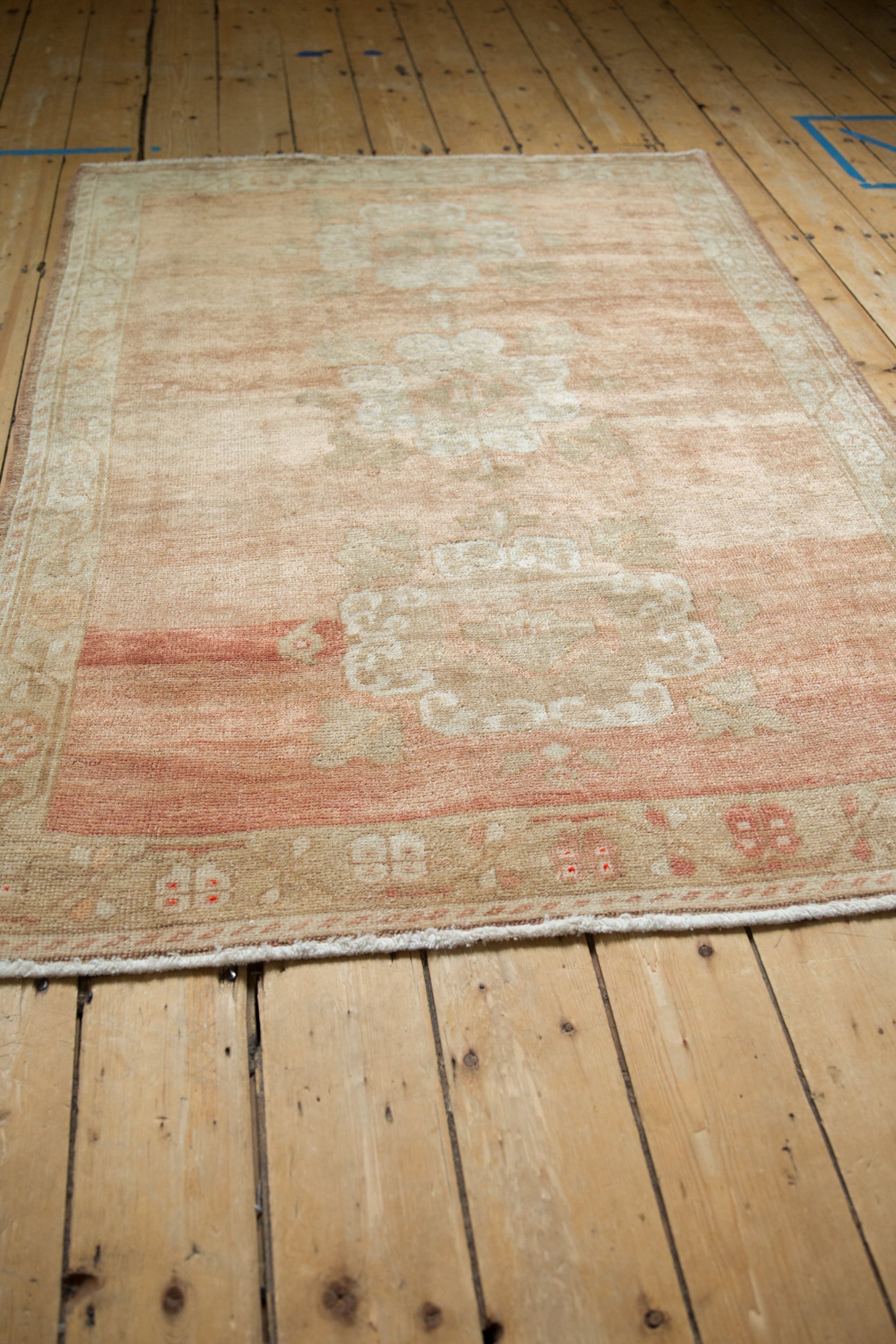 4x5.5 Vintage Distressed Oushak Rug