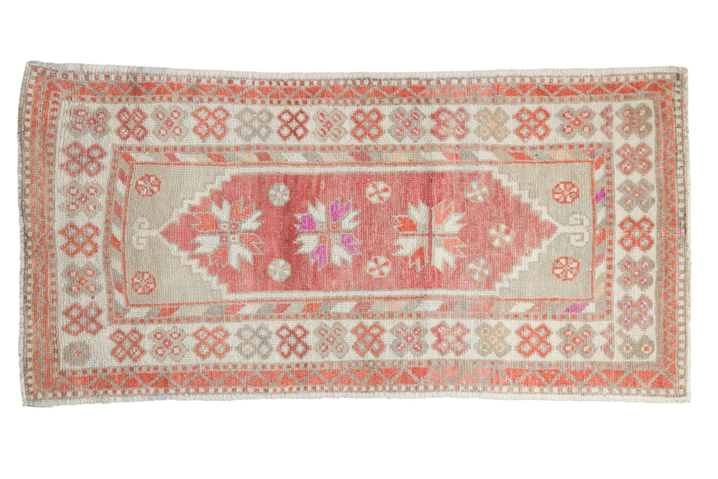 2.5x5 Vintage Distressed Oushak Rug Runner