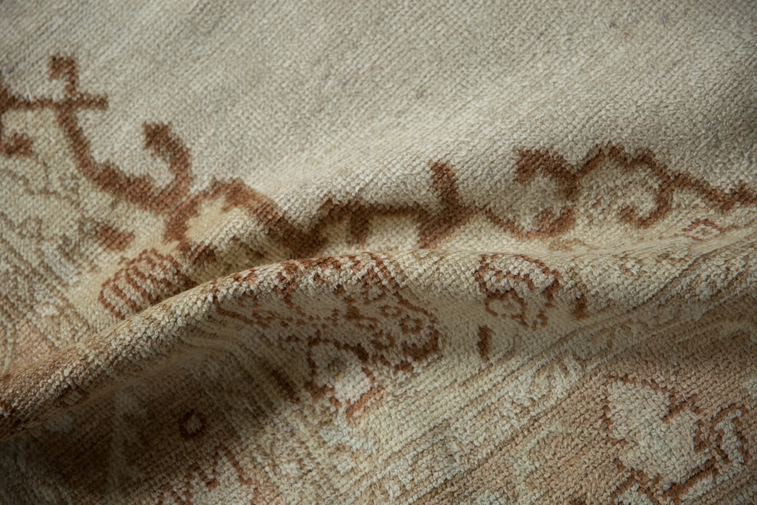 4x9 Vintage Distressed Oushak Rug Runner