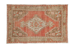 3x4.5 Vintage Distressed Oushak Rug