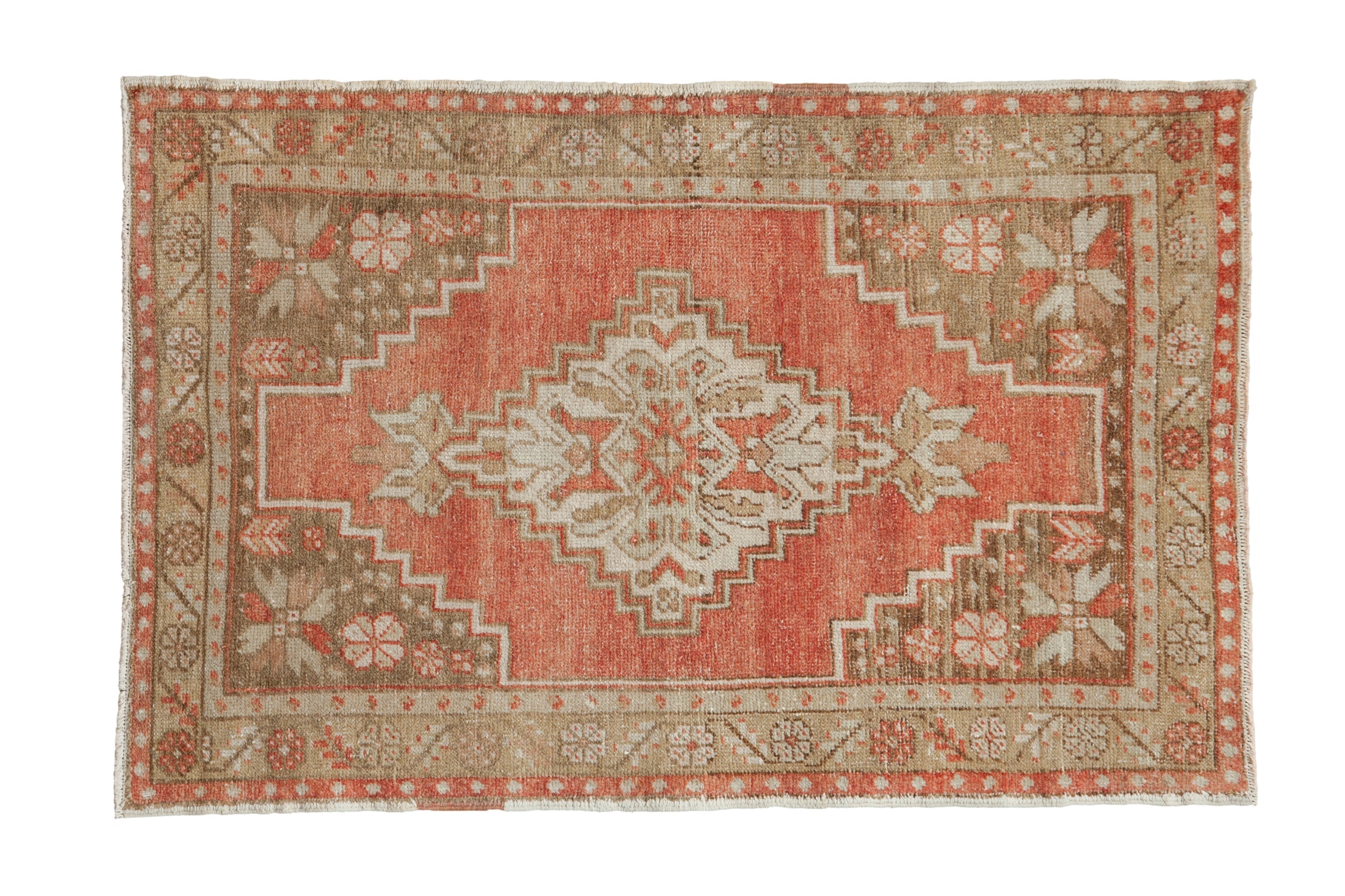 3x4.5 Vintage Distressed Oushak Rug