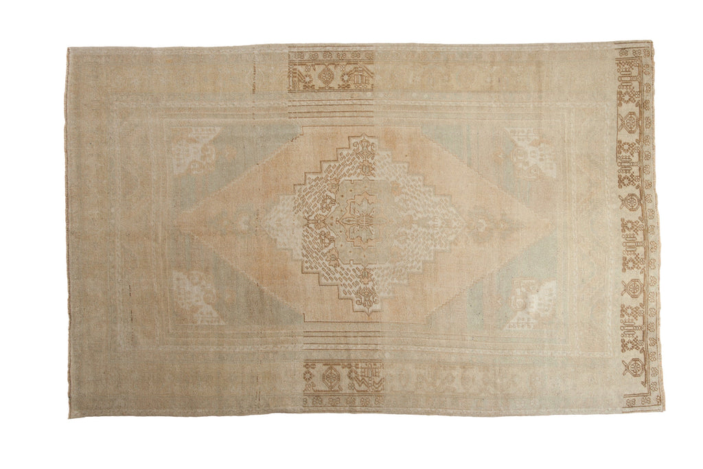 5.5x9 Vintage Distressed Oushak Carpet