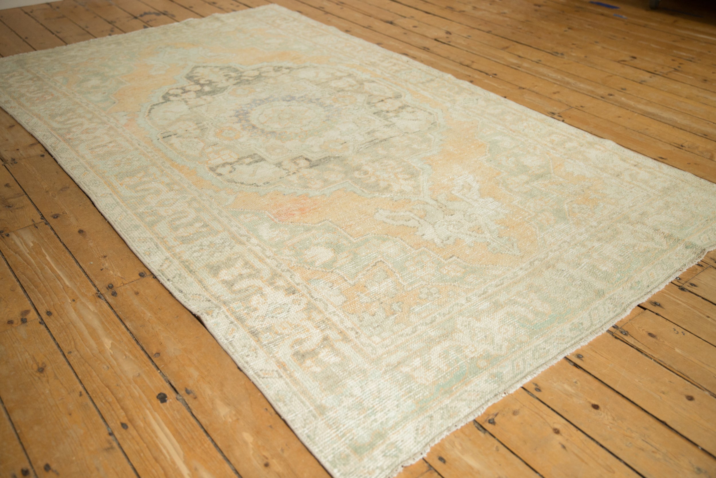 5x8.5 Vintage Distressed Oushak Carpet
