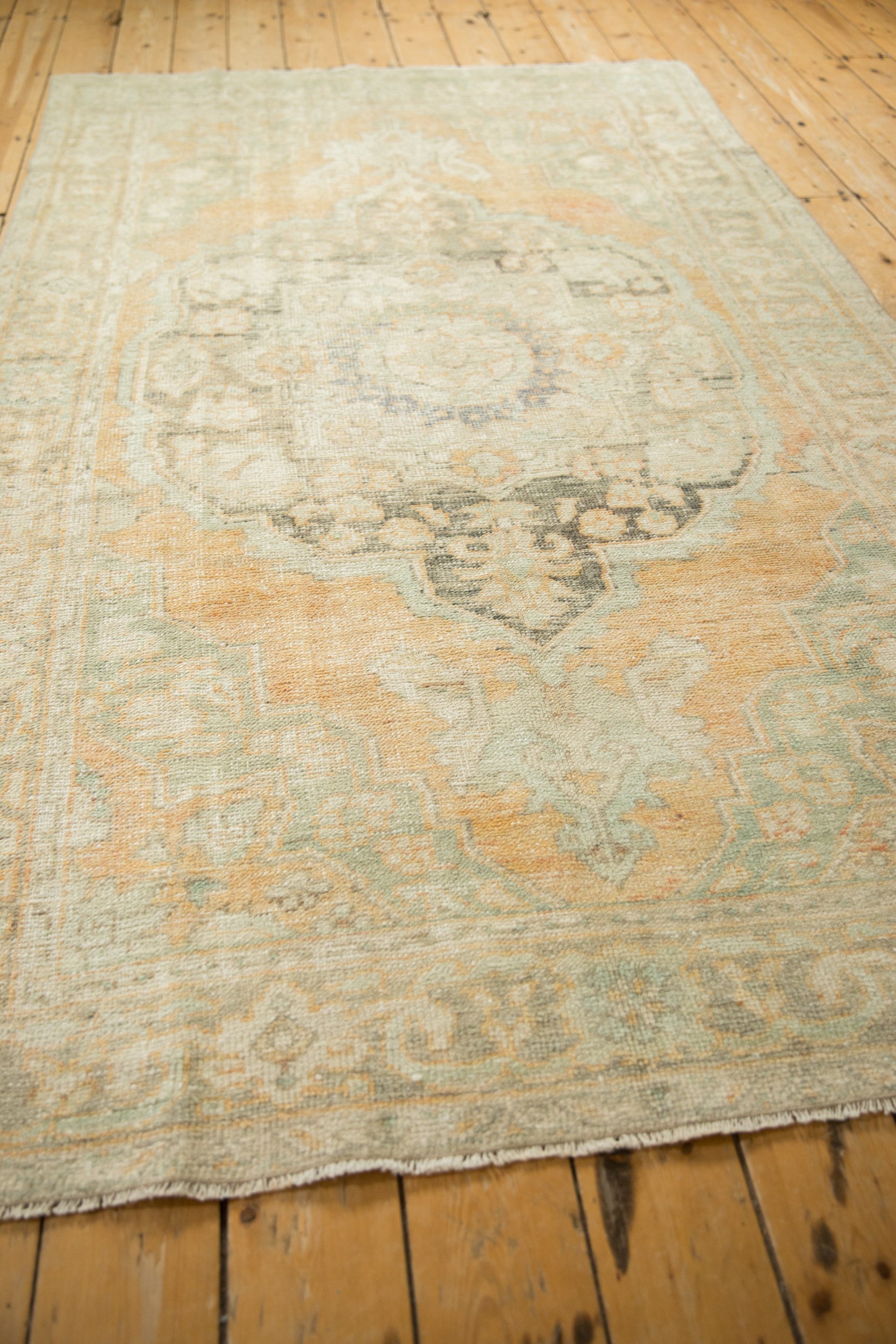 5x8.5 Vintage Distressed Oushak Carpet