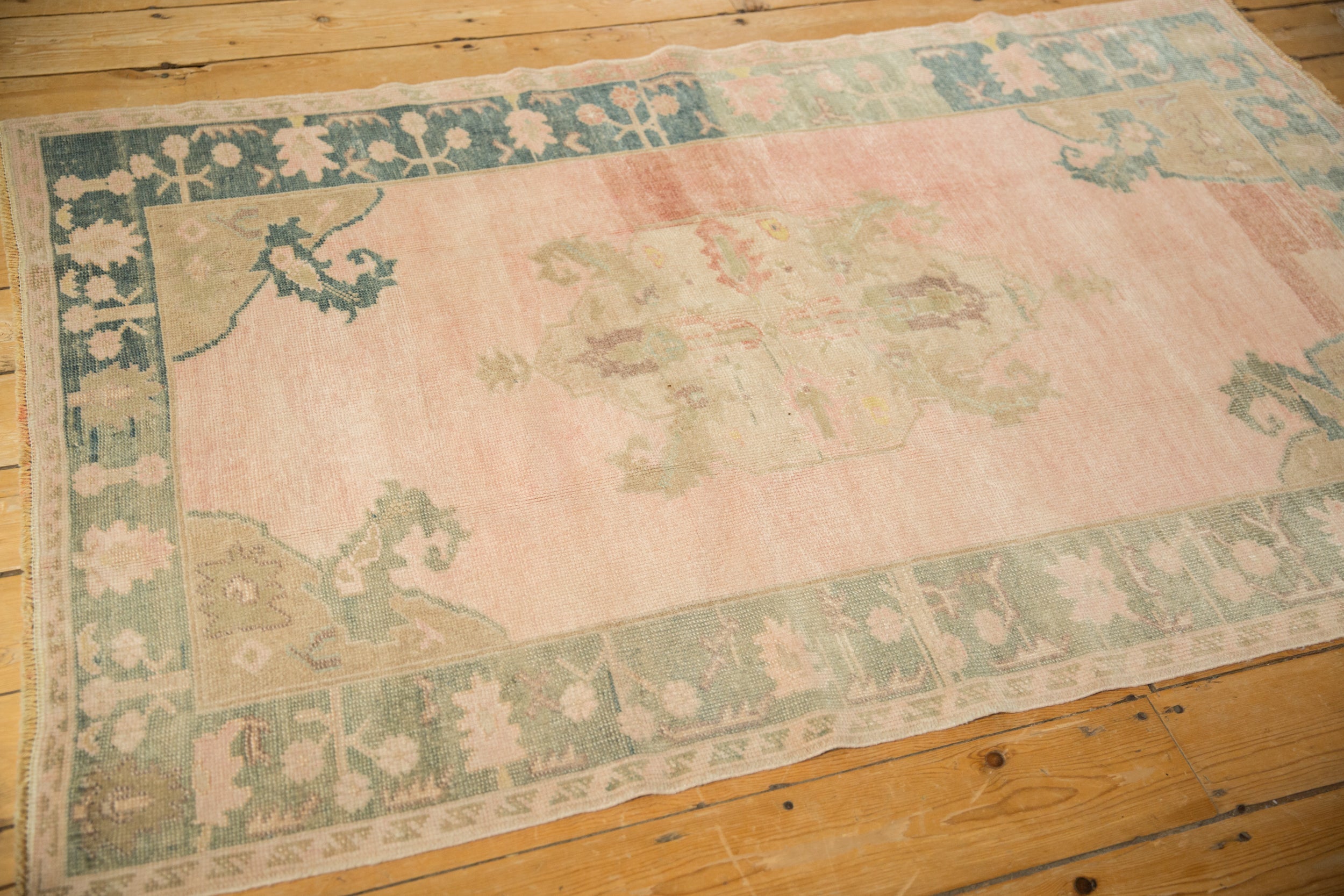 4x6.5 Vintage Distressed Oushak Rug