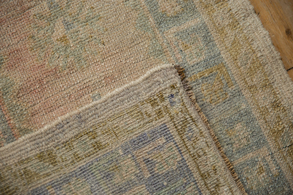 1.5x3 Vintage Distressed Oushak Rug Mat