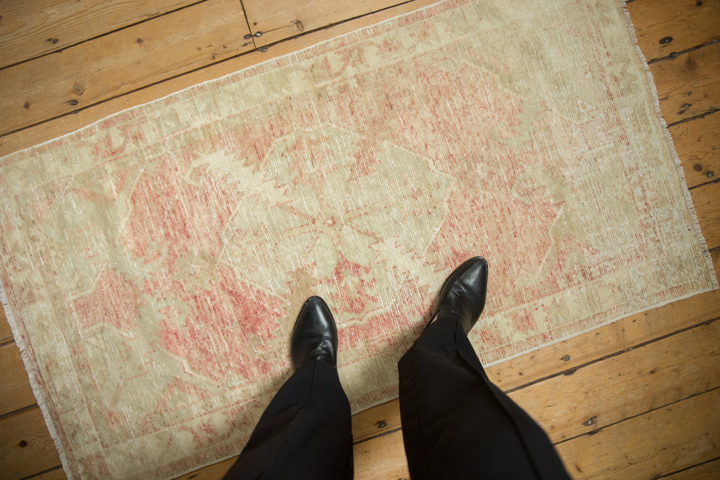 2.5x5 Vintage Distressed Oushak Rug Runner