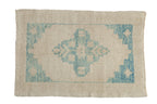 2.5x3.5 Distressed Oushak Rug