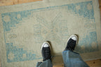 2.5x4 Distressed Oushak Rug
