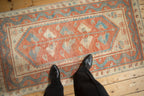 2.5x5 Distressed Oushak Rug Runner