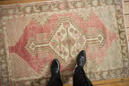 3x4.5 Vintage Distressed Oushak Rug