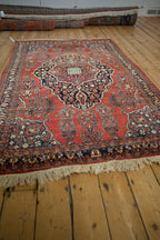 4.5x7 Vintage Sarouk Rug