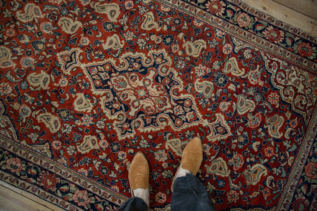 4x7 Vintage Sarouk Rug