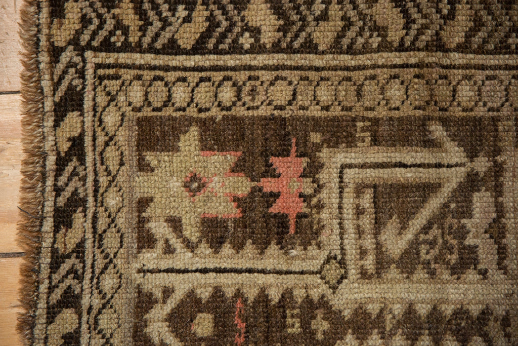 2x2.5 Antique Caucasian Square Rug Mat