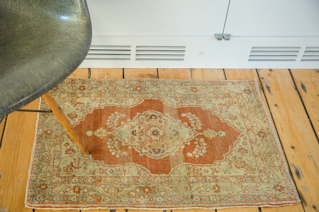 2x3 Fine Antique Haji Jalili Rug Mat