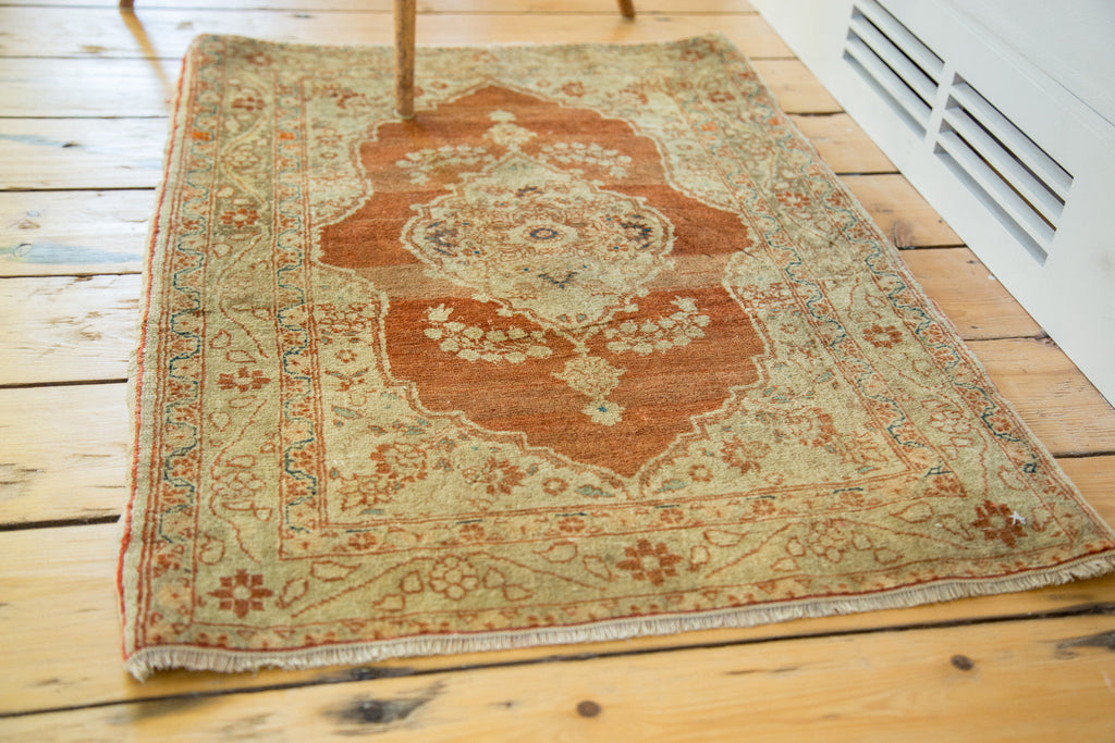 2x3 Fine Antique Haji Jalili Rug Mat