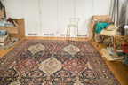 8.5x12 Unusual Antique Lavar Kerman Carpet