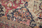 8.5x12 Unusual Antique Lavar Kerman Carpet