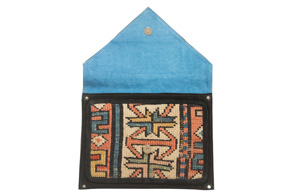 Handmade Rug Fragment Clutch